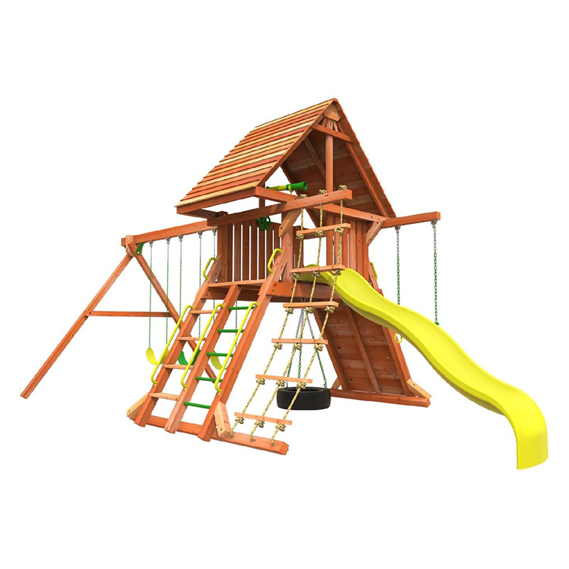 Set altalena in legno di ritiro highline