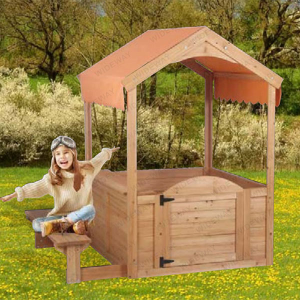 Casette da gioco in legno per bambini all'aperto